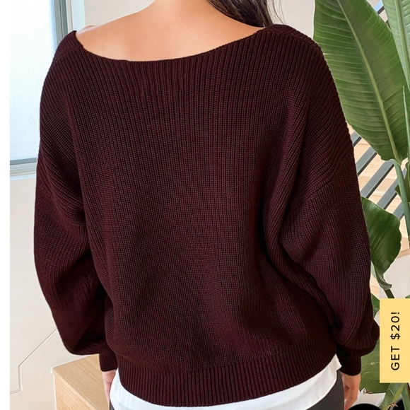 Lulu's Feel It Still Plum Purple Knit Sweater - Picture 3 of 7